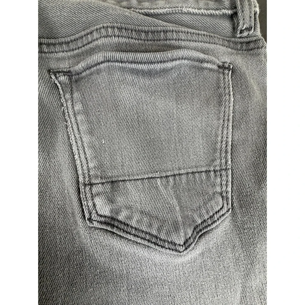 Banana Republic Jeans Mens 34x34 Light Wash Gray Slim Straight Traveler Denim